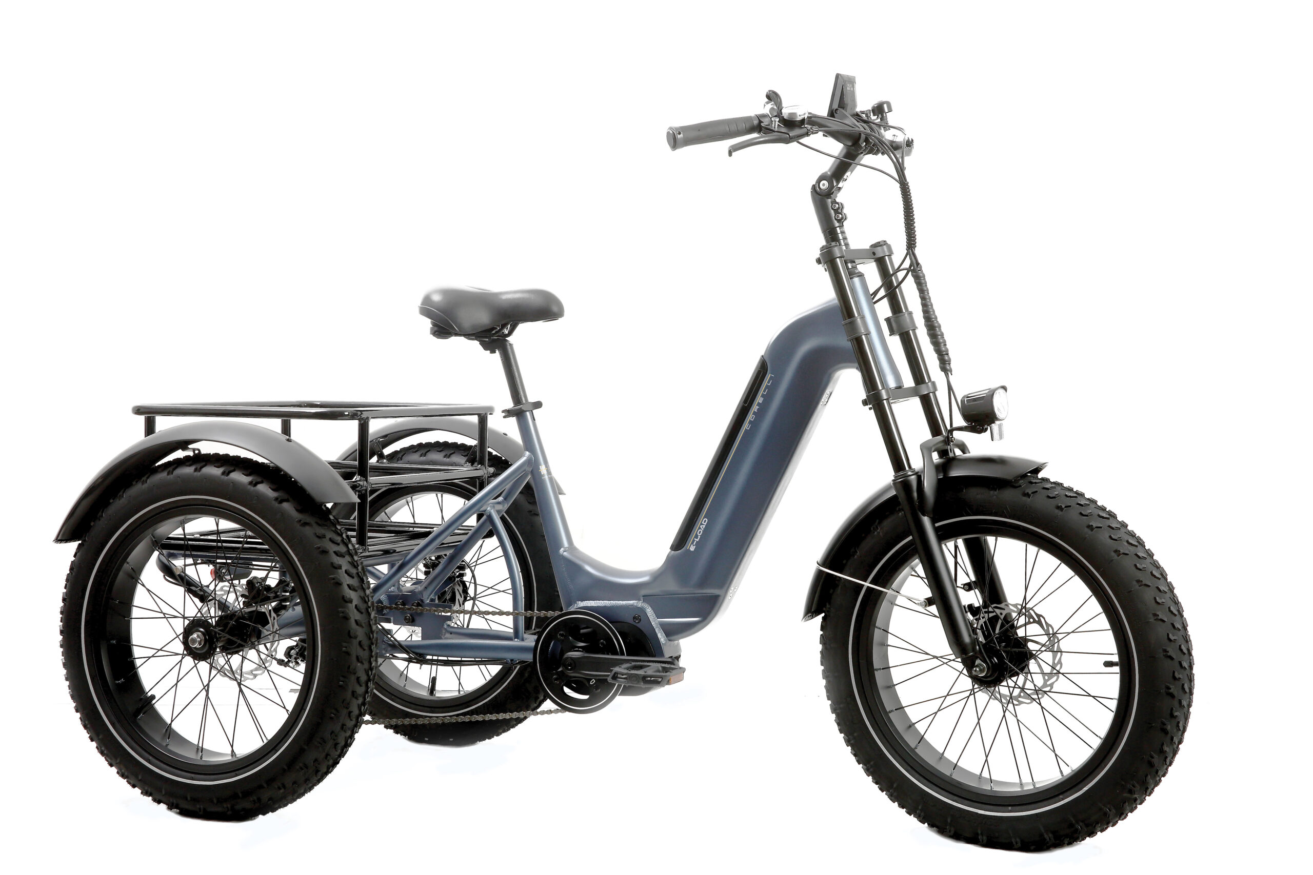 Tricikli Corelli E-Load 20 crni – električni teretni cargo tricikli